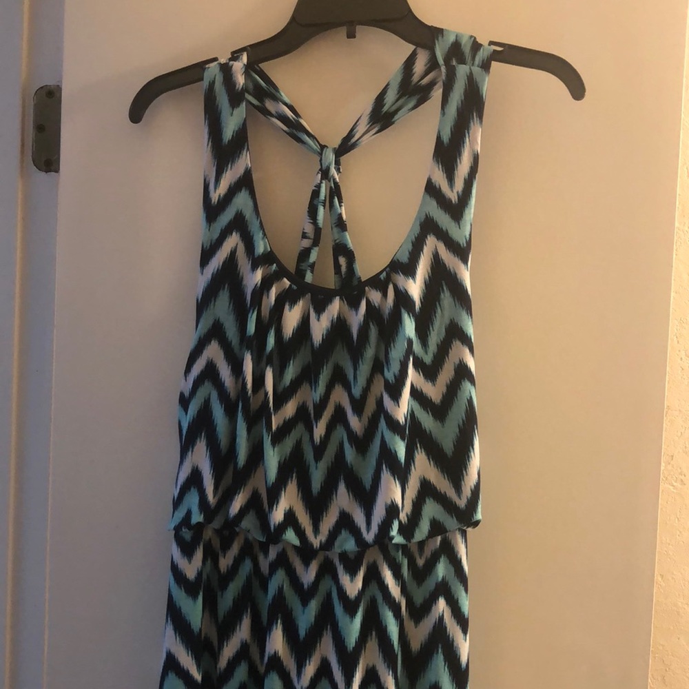 Cross back sleeveless long dress